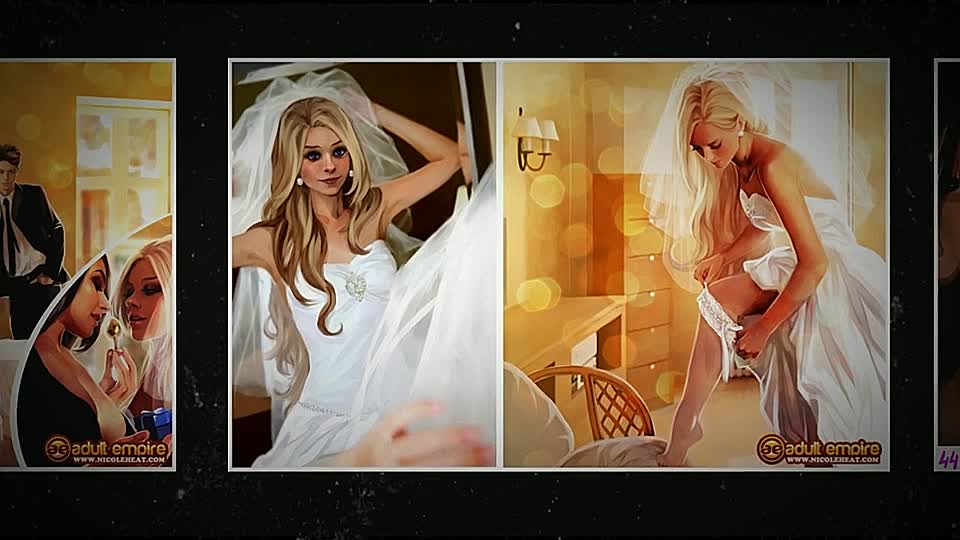 Zusammenstellung mit Cartoon-Girl Nicole Heat